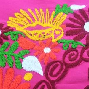 Embroidered Mexican Blouse, Floral Embroidered Blouse image 6