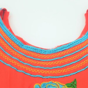 Embroidered Mexican Frida kahlo Blouse, Oaxacan Embroidered Blouse, frida kahlo Blouse image 9