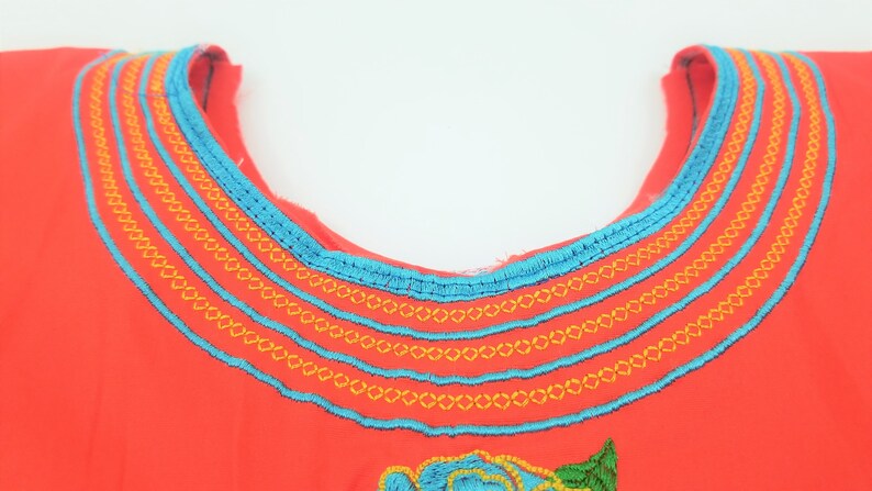 Embroidered Mexican Frida kahlo Blouse, Oaxacan Embroidered Blouse, frida kahlo Blouse image 9