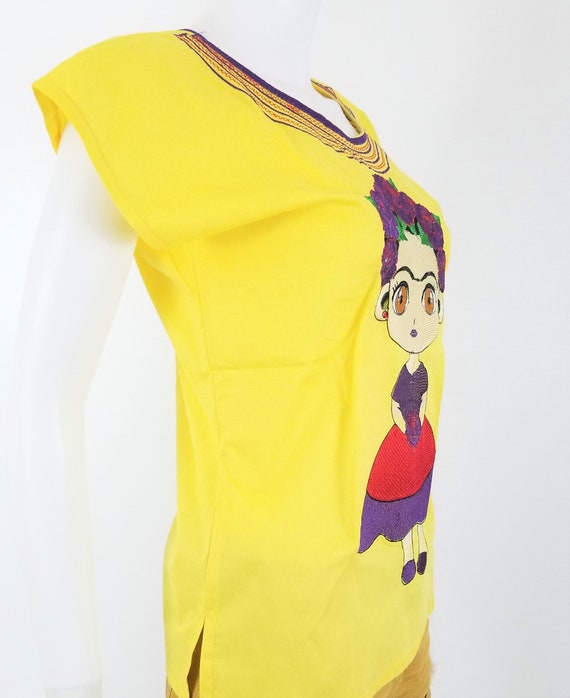 Blusa frida kahlo mexicana bordada blusa bordada oaxaquena blusa frida kahlo Etsy Mexico