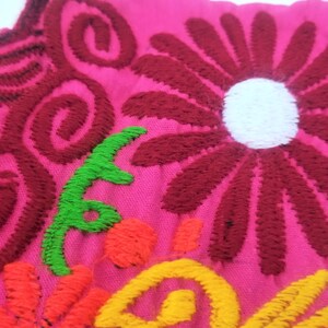 Embroidered Mexican Blouse, Floral Embroidered Blouse image 4