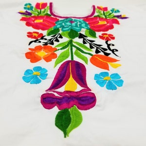 Embroidered Mexican Blouse, Oaxacan Embroidered Blouse image 1