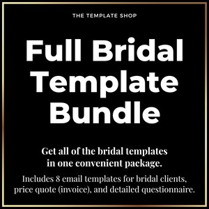 Makeup Artist (MUA) Bridal Makeup Application Templates | MUA Templates for Bridal Makeup | Freelance Makeup Artist Business Tools