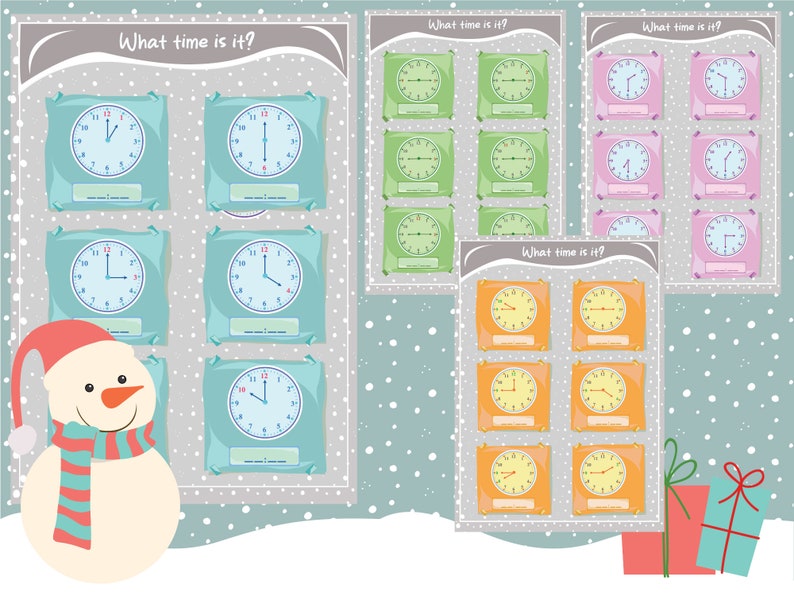 Christmas Activities homeschool instant Download Winter Themed Addition