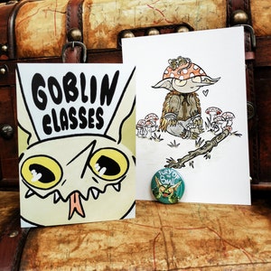 All the Goblins! Print, Zine and Badge Bundle