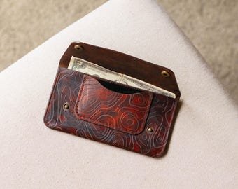 Handmade Leather Topo Wallet, Mens Clutch, Card Holder