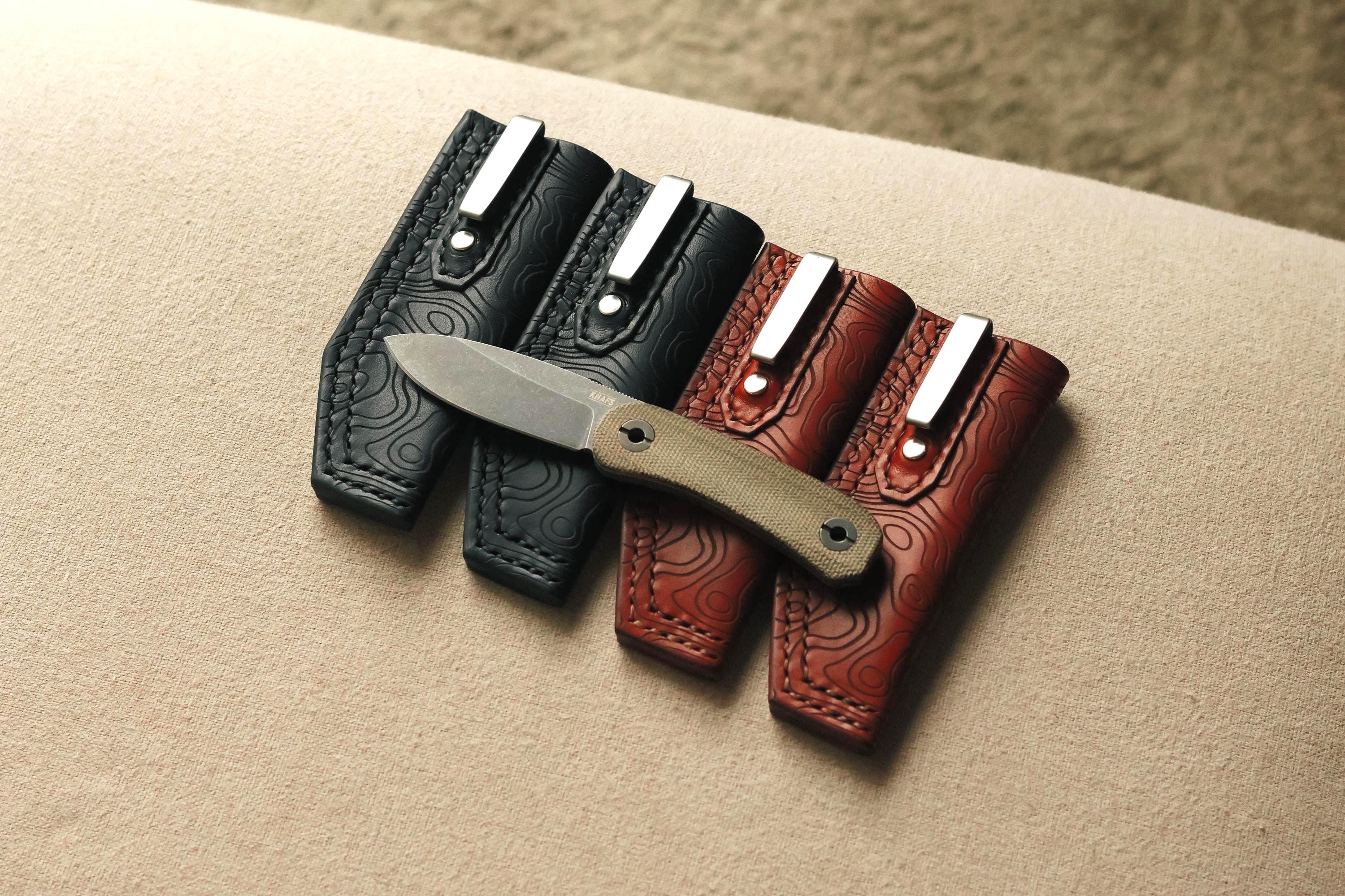 Clip Sheath for Knafs Lander 4 Knife, Topo Pocket Slip, Italian