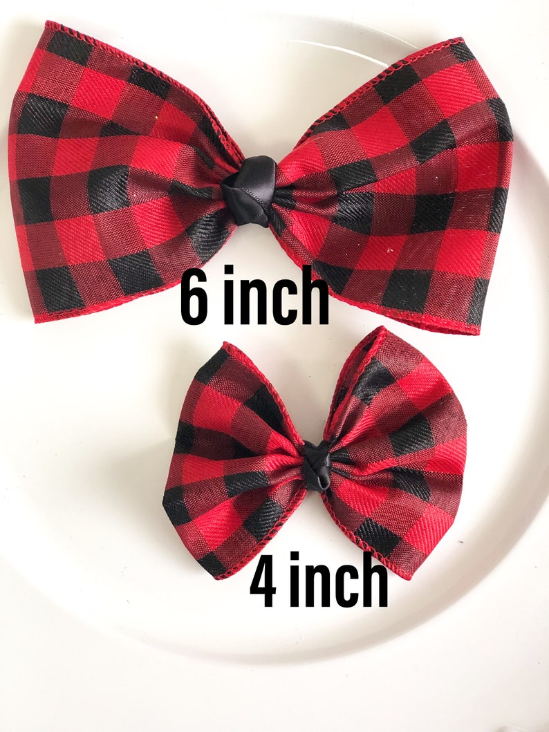 RedBlack Single Ribbon Bows