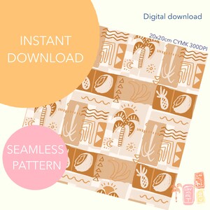Tan and Beachy Pattern for Custom printing