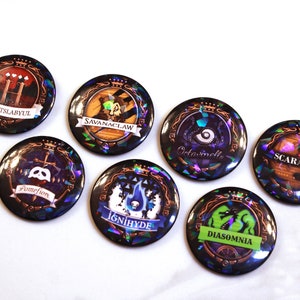 Holographic Twisted Wonderland Dorm Button | TWST