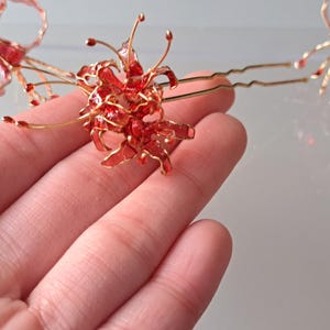 Handmade Spider Lily Hair Fork