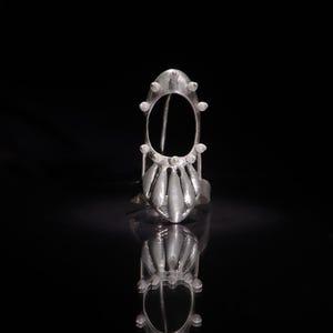 Hansa Nailring/925Sterling Silver/Light weight/Designer/Handmade/Gothic/Pearl/Bhavya Ramesh/gift/one of a kind/Fierce/Punk/Feisty/Weapon