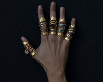 Vodoo/925 Sterling Silver/Light weight/Designer/Handmade/Gothic/Bhavya Ramesh/gift/one of a kind/Fierce/Punk/Feisty/Weapon/18K gold plated