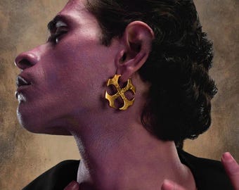 Aatank Earrings/925 Sterling Silver/Flowers Earrings/Oxidized Polish/Designer/Handmade/danglers/gift/women's jewelry Earring