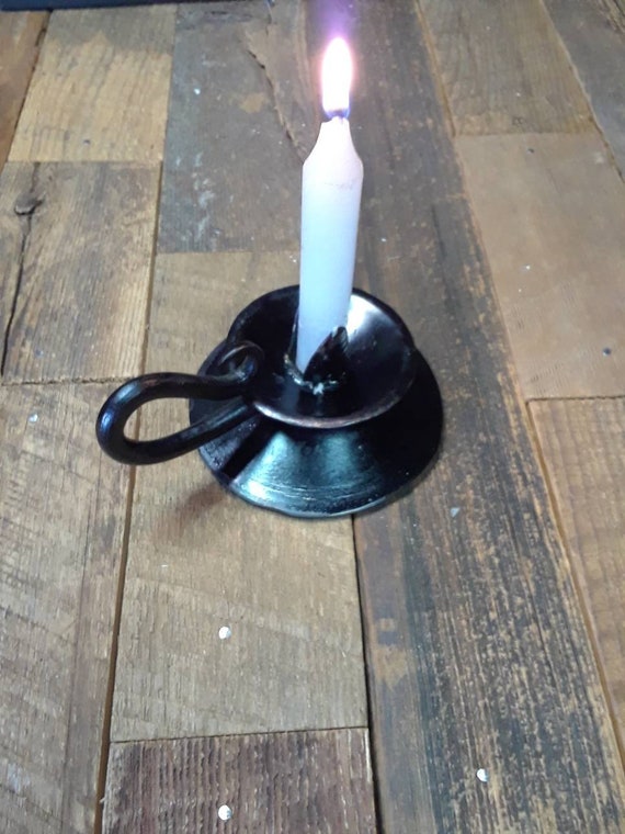 Old School Forged Candlestick 