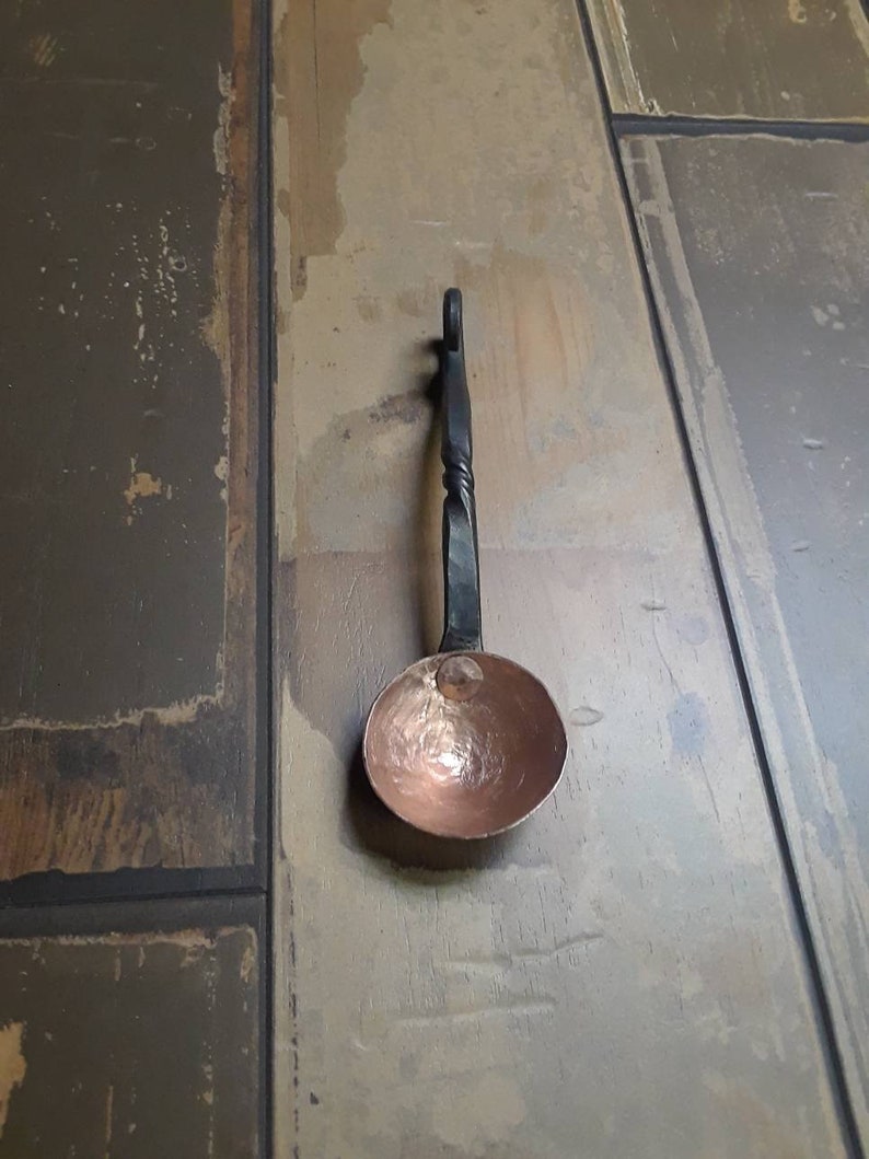 Steel and Copper Coffee Scoop Etsy