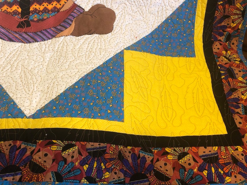 Baby Indian Quilt Pattern | Morning Sun | Cute Western Native American ...
