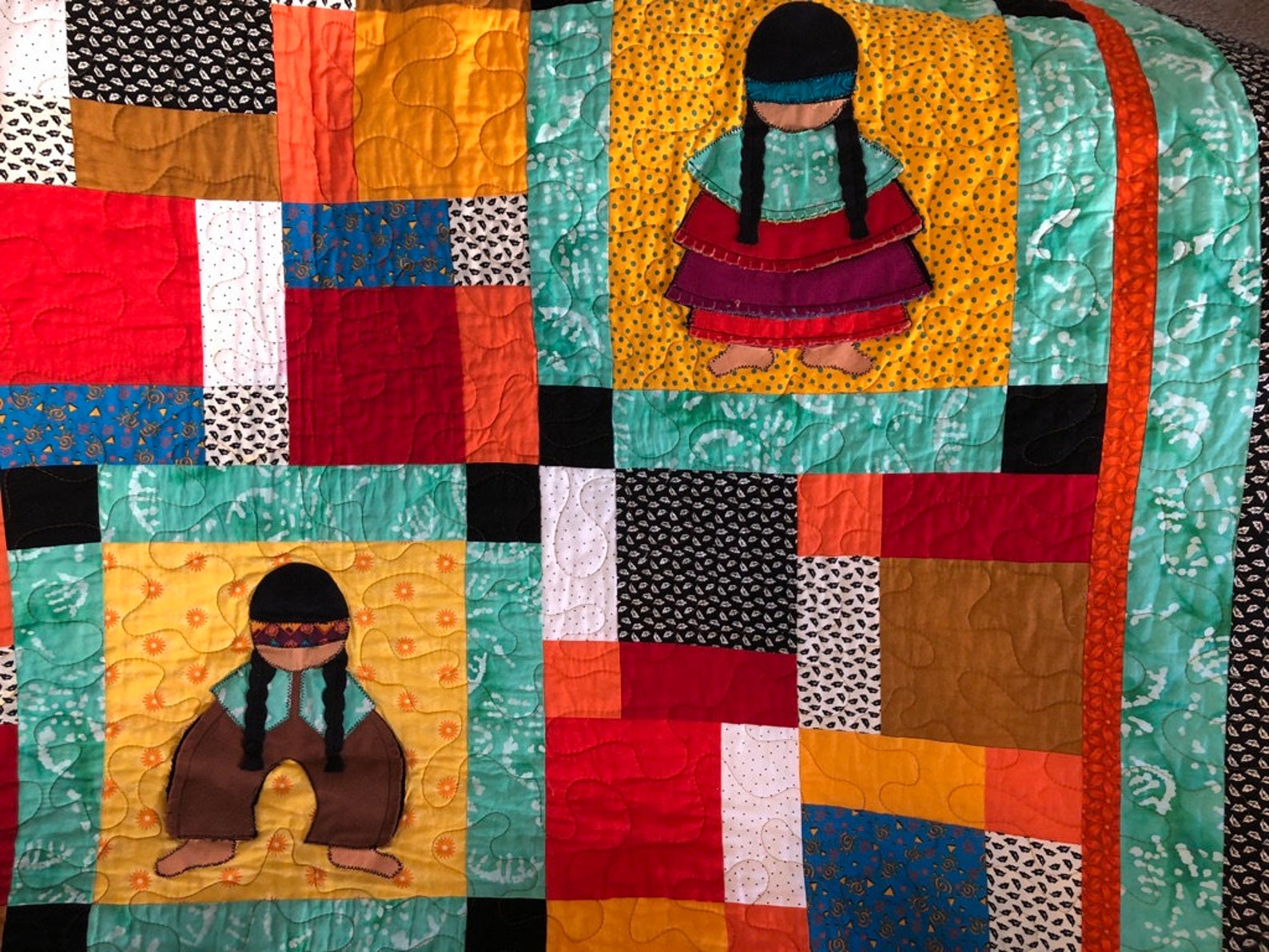 Baby Boy or Girl Quilt Pattern | Cute Western Native American Indian ...