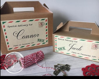 Christmas gift box Christmas gift box | Etsy