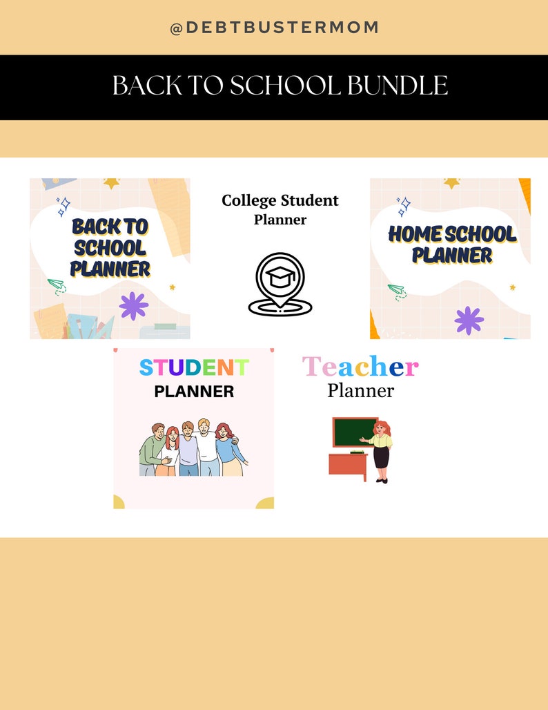 Ultimate Back to School Planner Bundle Perfect for Students, Teachers ...