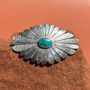 Navajo signed sterling turquoise brooch - Etsy 日本