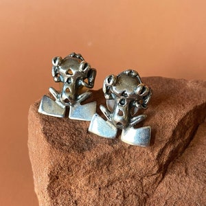 Sterling Laubfrosch Ohrringe | Mexiko Sterling Frosch Ohrringe