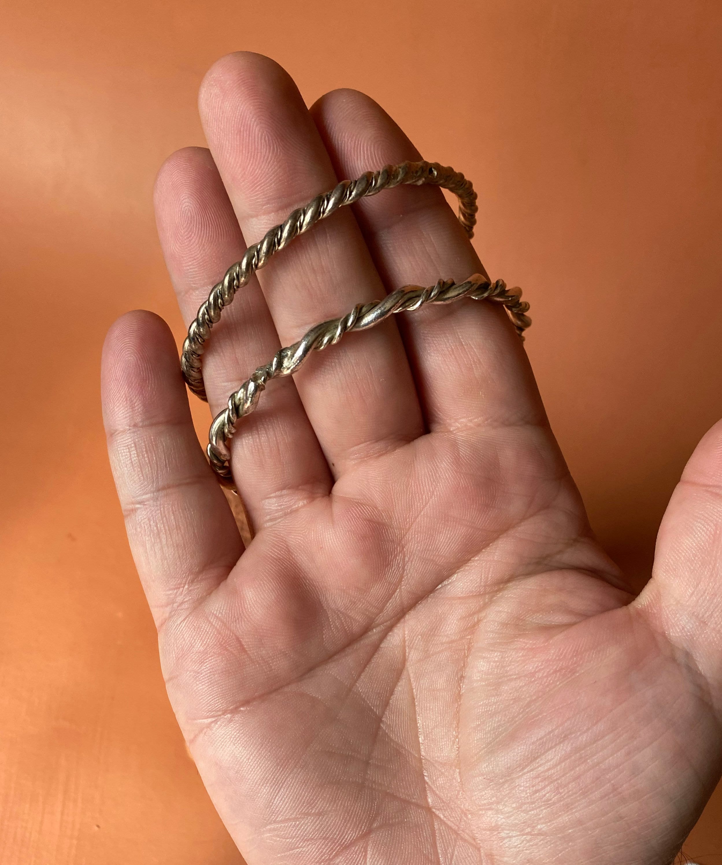 Navajo Twisted Rope Sterling Bangles | Sterling Twist Bangle