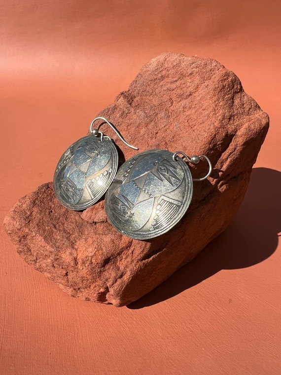 Native American Thunderbird Overlay Large Sterlin… - image 6