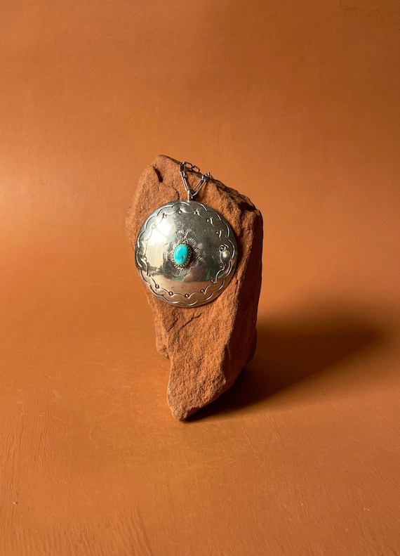 Stamped concho style native - Gem Stamped concho style native - Gem