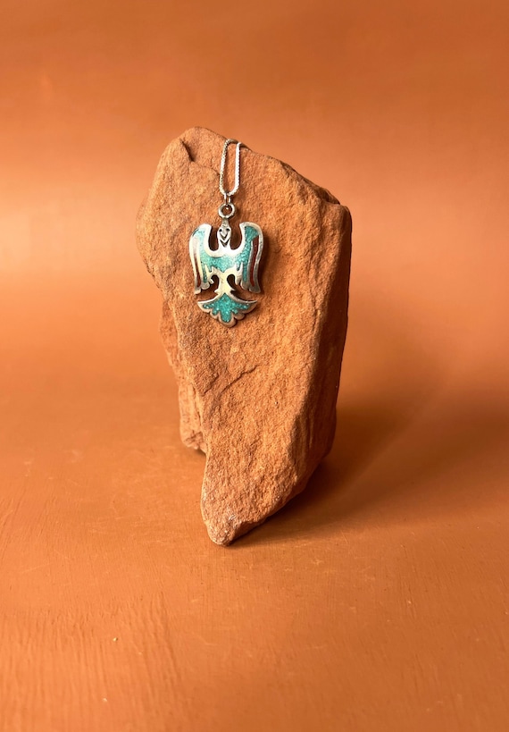 Peyote bird turquoise necklace deals