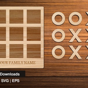 Tic Tac Toe Digital File SVG - EPS