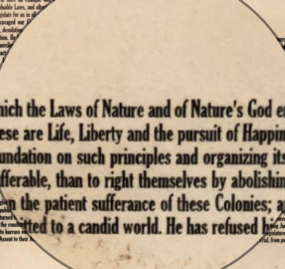 Declaration of Independence - Full Text Poster - Etsy Canada