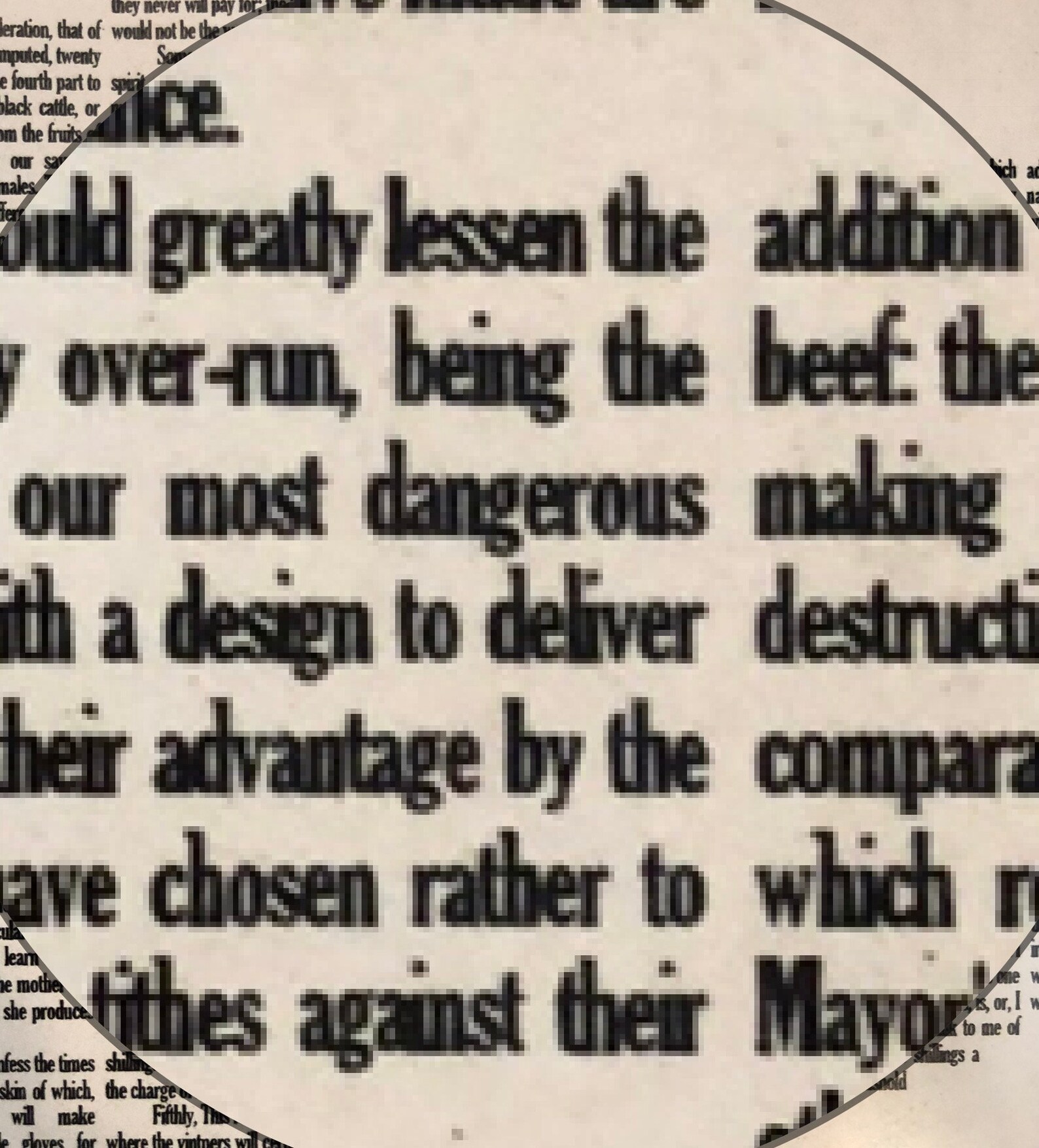 A Modest Proposal Full Text Poster Etsy
