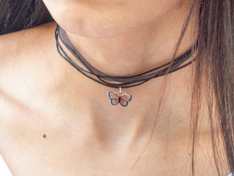 Rose gold butterfly choker Clearance