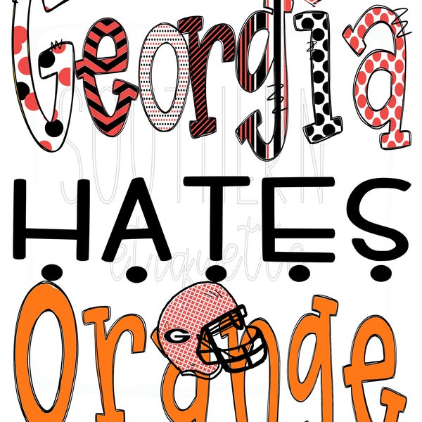 Georgia Hates Orange sublimation