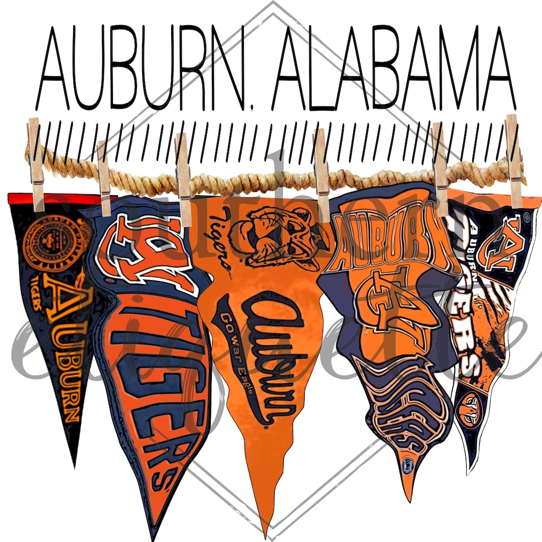Auburn Alabama Pennant Flag Sublimination - Etsy