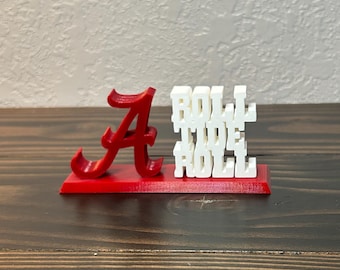 Alabama Desk Set, 3D Printed with Plastic