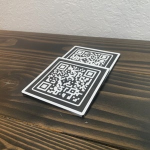 Wifi QR Code Coasters, Set of 2, 3D Printed with Plastic