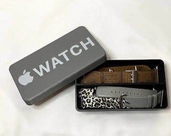 Apple Watch Band Holder and Travel Box with Two Slots, 3D Printed with Plastic