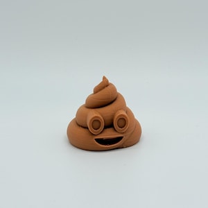 Poop Emoji Gag Gift, 3D Printed with Plastic
