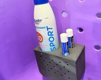 Bogg Bag Compatible Sunscreen Bottle & Chapstick Holder Accessory, 3D Printed with Plastic