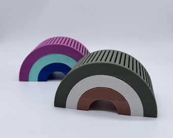 Tarjetero Rainbow Yoto, impreso en 3D con plástico