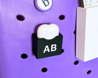 Met Bogg Bag-compatibele houder voor airpods, 3D-geprint met plastic