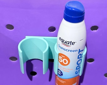 Acessório para suporte de garrafa de protetor solar compatível com Bogg Bag, impresso em 3D com plástico