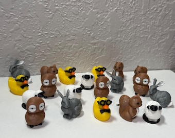 Leuke minidieren, 3D-geprint met plastic