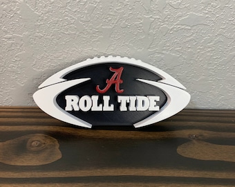 Alabama A Roll Tide Roll desk set, 3D Printed with Plastic