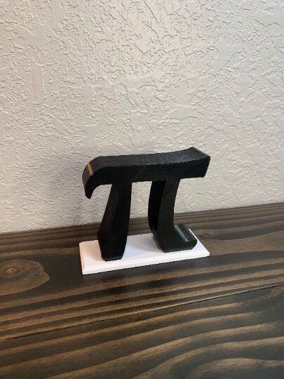 Pi Symbol Desk Set, 3D Printed with Plastic