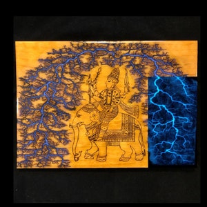 Indra - A Lichtenberg High Voltage Wood Burning