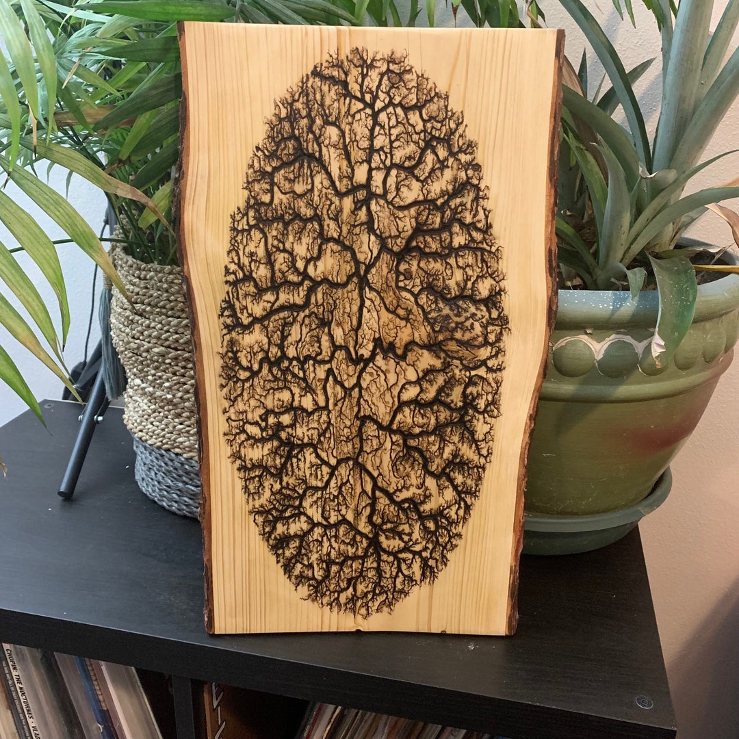 Heart of Pine - A Lichtenberg High Voltage Wood Burning - Etsy