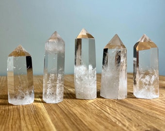 Madagascan Clear Quartz Crystal Tower: Polished Healing Point